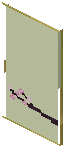 Bamboo Green Paper Sliding Door