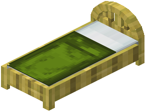 Bamboo Green Plank Bed