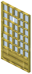 Bamboo Light Blue Grid Sliding Door