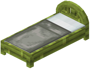Bamboo Light Gray Wood Bed