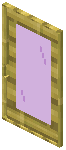 Bamboo Magenta Glass Sliding Door