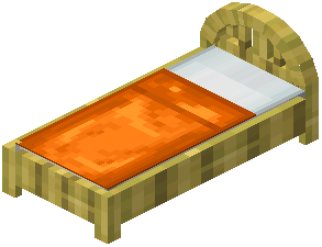 Bamboo Orange Plank Bed