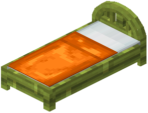 Bamboo Orange Wood Bed