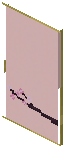 Bamboo Pink Paper Sliding Door