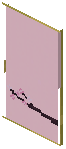 Bamboo Purple Paper Sliding Door
