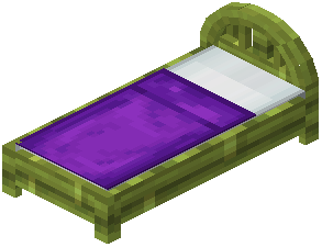 Bamboo Purple Wood Bed