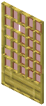 Bamboo Red Grid Sliding Door