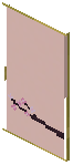 Bamboo Red Paper Sliding Door