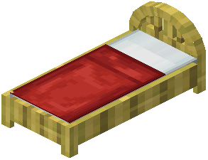 Bamboo Red Plank Bed