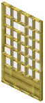 Bamboo White Grid Sliding Door