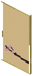 Bamboo Yellow Paper Sliding Door