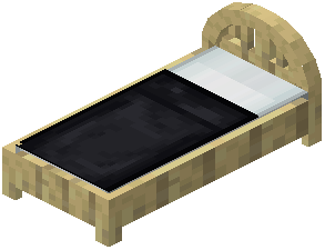 Birch Black Plank Bed