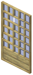 Birch Blue Grid Sliding Door