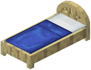 Birch Blue Plank Bed