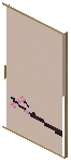 Birch Brown Paper Sliding Door