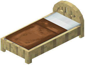 Birch Brown Plank Bed