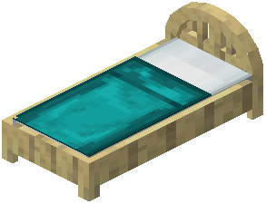 Birch Cyan Plank Bed