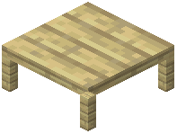 Birch Plank End Table
