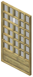 Birch Gray Grid Sliding Door