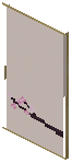 Birch Gray Paper Sliding Door