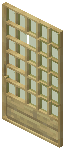 Birch Green Grid Sliding Door
