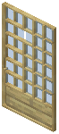 Birch Light Blue Grid Sliding Door