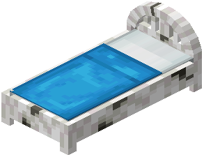 Birch Light Blue Wood Bed