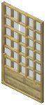 Birch Light Gray Grid Sliding Door