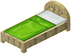 Birch Lime Plank Bed