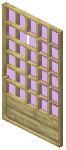 Birch Magenta Grid Sliding Door
