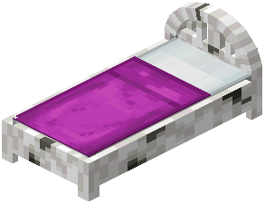 Birch Magenta Wood Bed