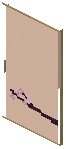 Birch Orange Paper Sliding Door