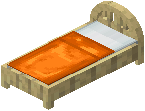 Birch Orange Plank Bed