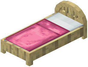 Birch Pink Plank Bed