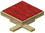 Birch Plank Coffee Chair Red