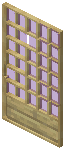 Birch Purple Grid Sliding Door