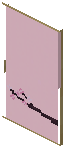 Birch Purple Paper Sliding Door