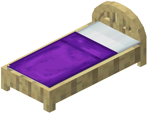 Birch Purple Plank Bed