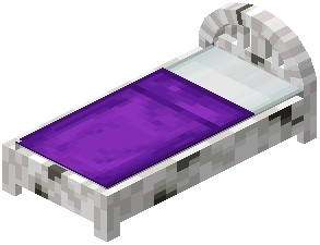 Birch Purple Wood Bed