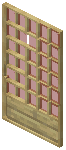 Birch Red Grid Sliding Door