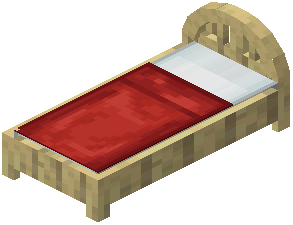 Birch Red Plank Bed