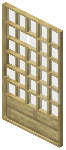 Birch White Grid Sliding Door