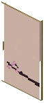 Birch White Paper Sliding Door
