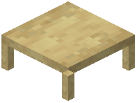 Birch Wood End Table