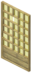 Birch Yellow Grid Sliding Door