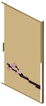 Birch Yellow Paper Sliding Door
