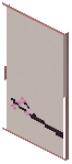 Cherry Black Paper Sliding Door