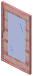 Cherry Blue Glass Sliding Door