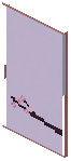 Cherry Blue Paper Sliding Door