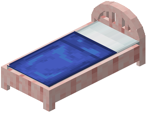 Cherry Blue Plank Bed